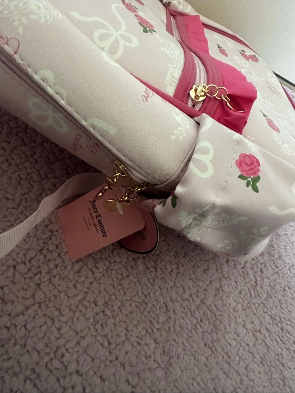 Juicy Couture Pink Floral Backpack